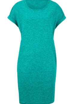 bonprix bonprix Vestido de punto con algodón orgánico puro Turquesa mate Hot