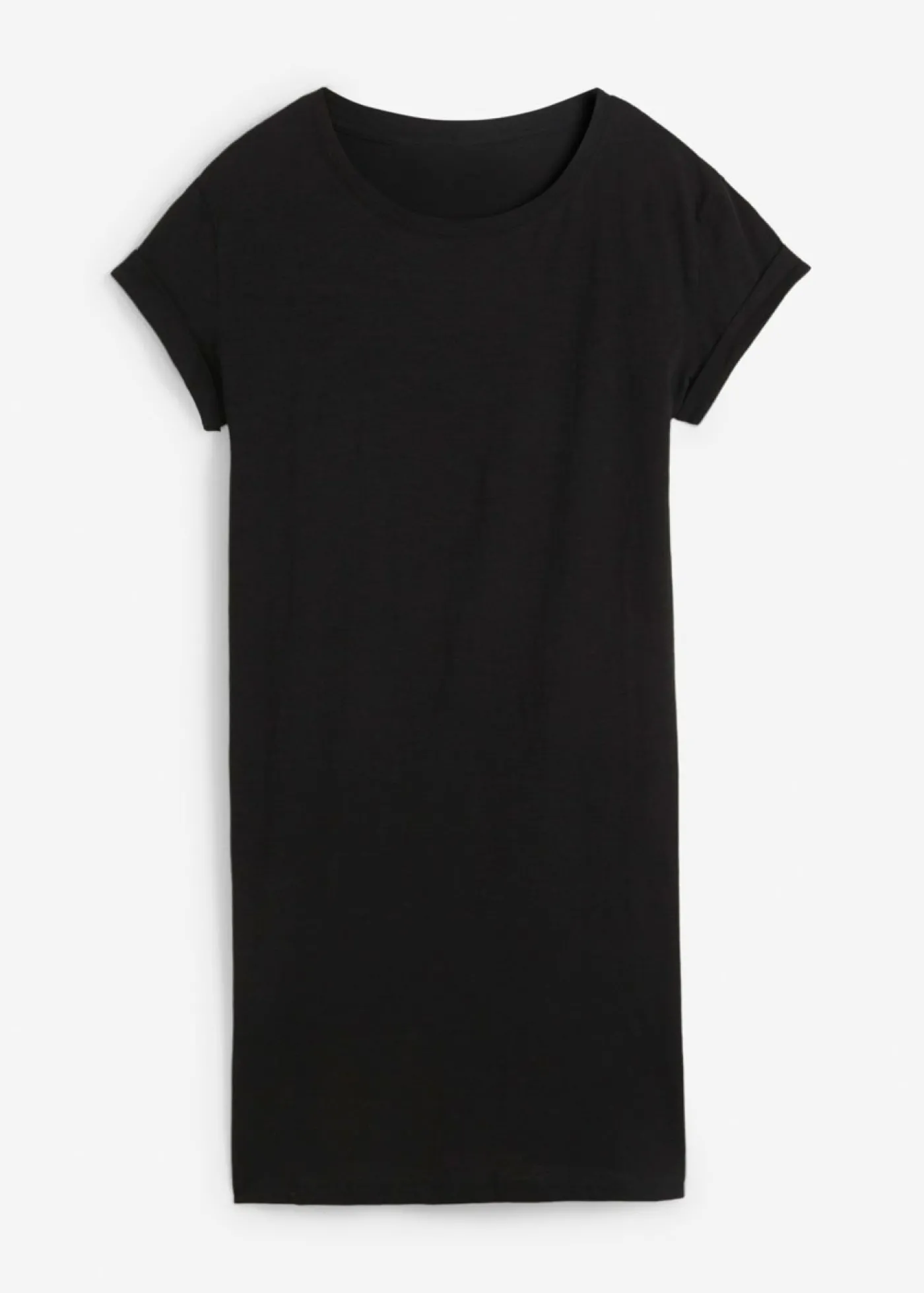bonprix bonprix Vestido de punto con algodón orgánico puro Negro