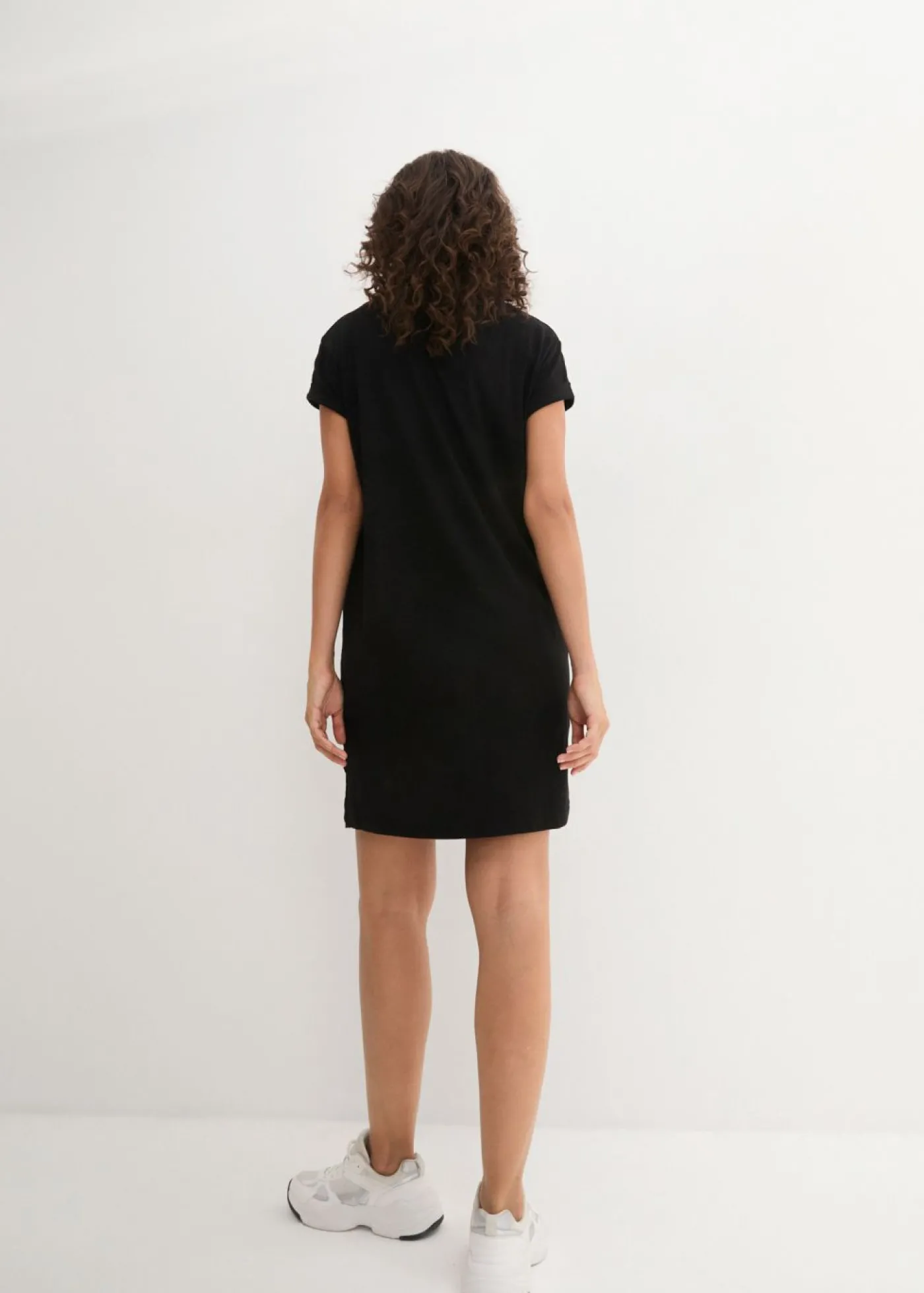 bonprix bonprix Vestido de punto con algodón orgánico puro Negro