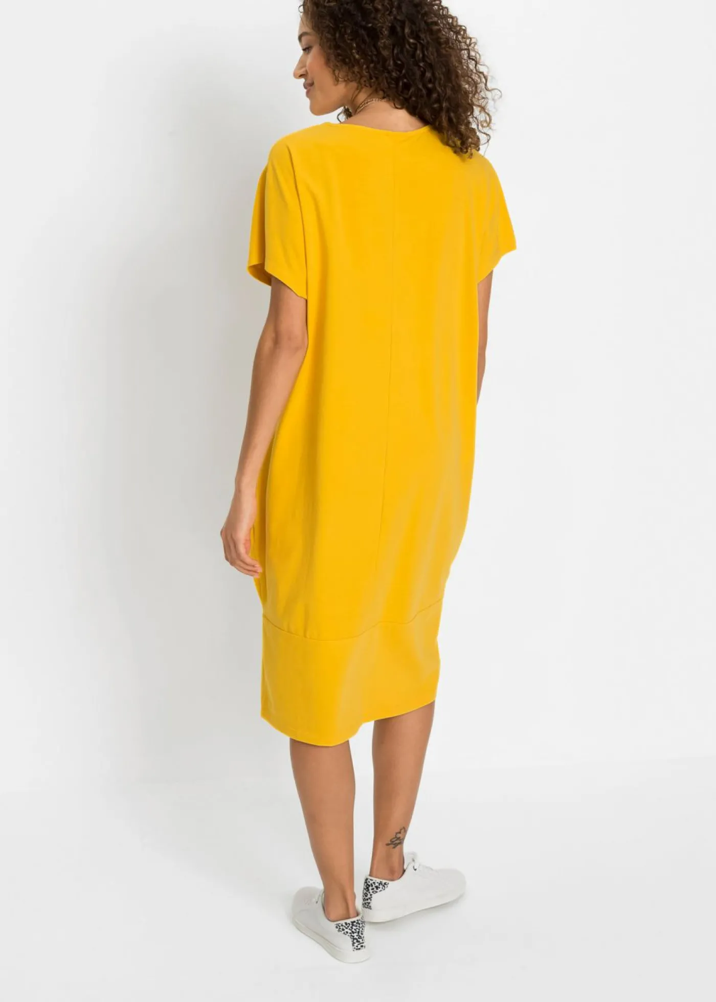 bonprix bonprix Vestido de punto con bolsillos rojo avellana Online