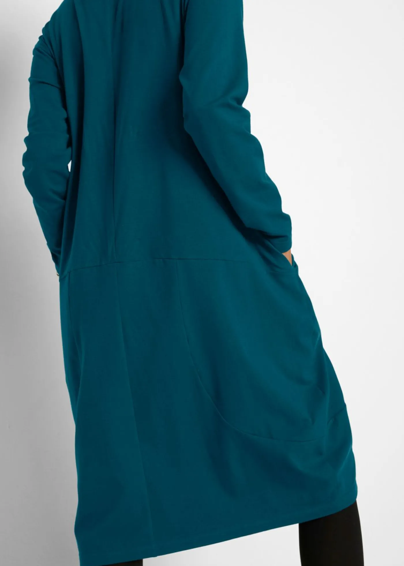 bonprix bonprix Vestido de punto con forma en O Verde azulado Discount