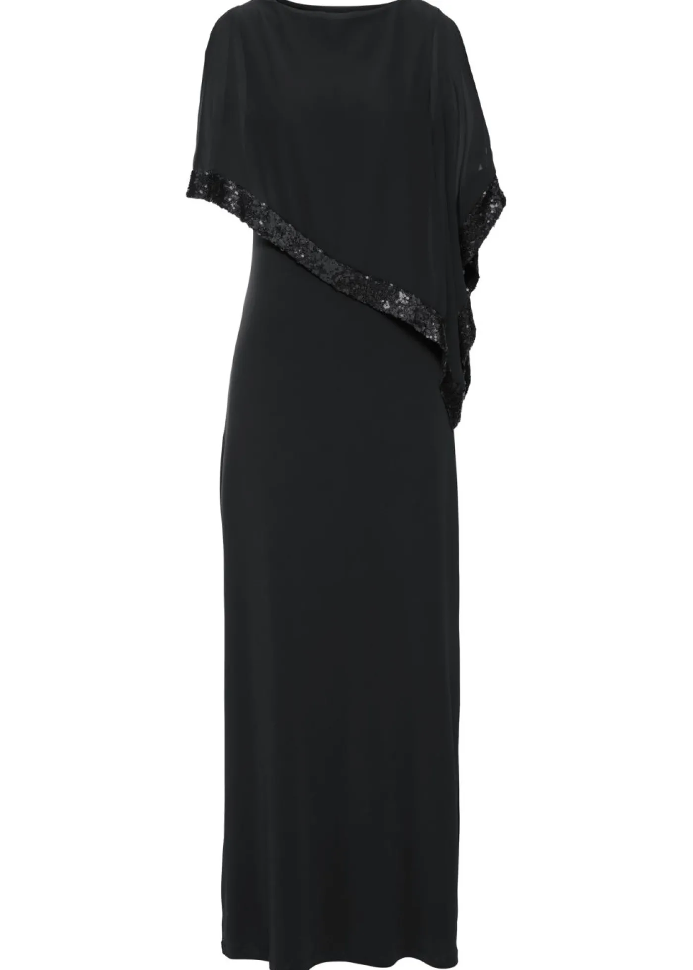 bonprix bonprix Vestido de punto con lentejuelas Negro Hot