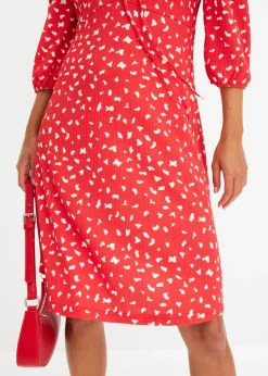 bonprix bonprix Vestido de punto con línea en A fresa Best