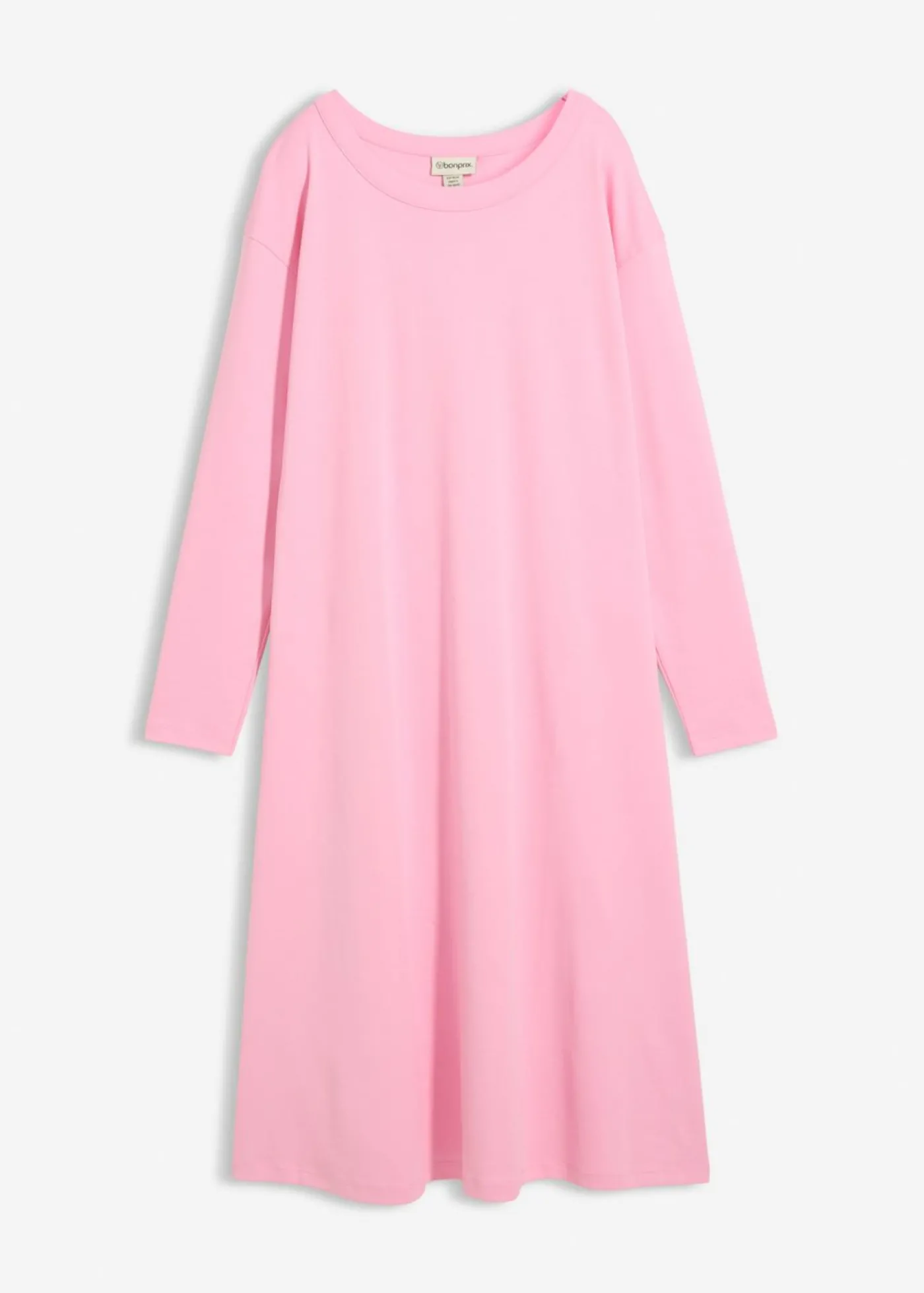 bonprix bonprix Vestido de punto de algodón orgánico puro pesado Rosa Discount