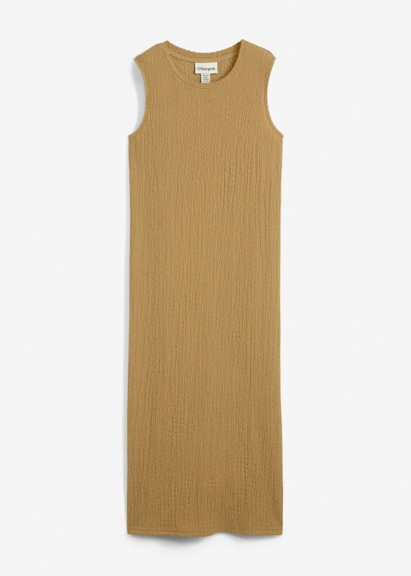 bonprix bonprix Vestido de punto de crepé oliva pálido Discount