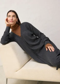 bonprix bonprix Vestido de punto de lana merina Antracita jaspeado Best