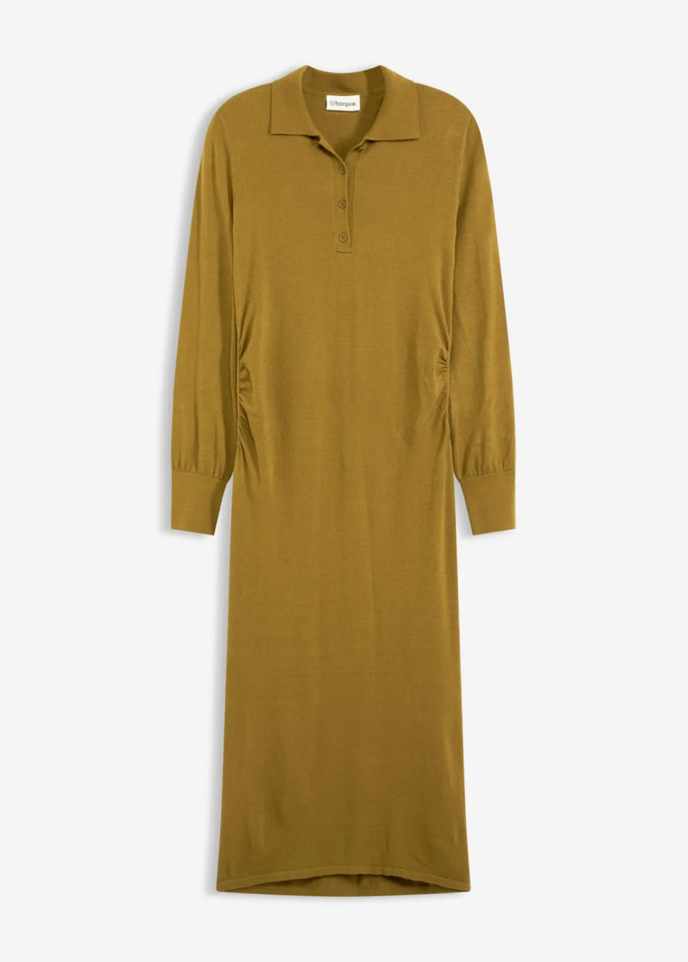 bonprix bonprix Vestido de punto de mezcla de viscosa suave Verde tierra Best