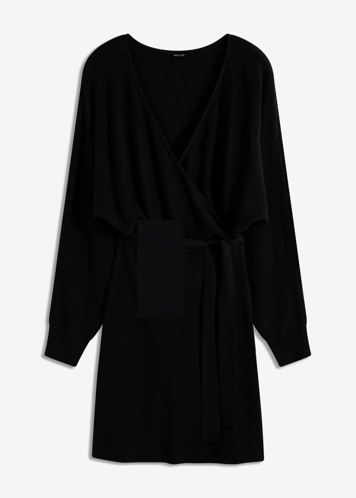 bonprix bonprix Vestido de punto de mezcla de viscosa Negro Discount