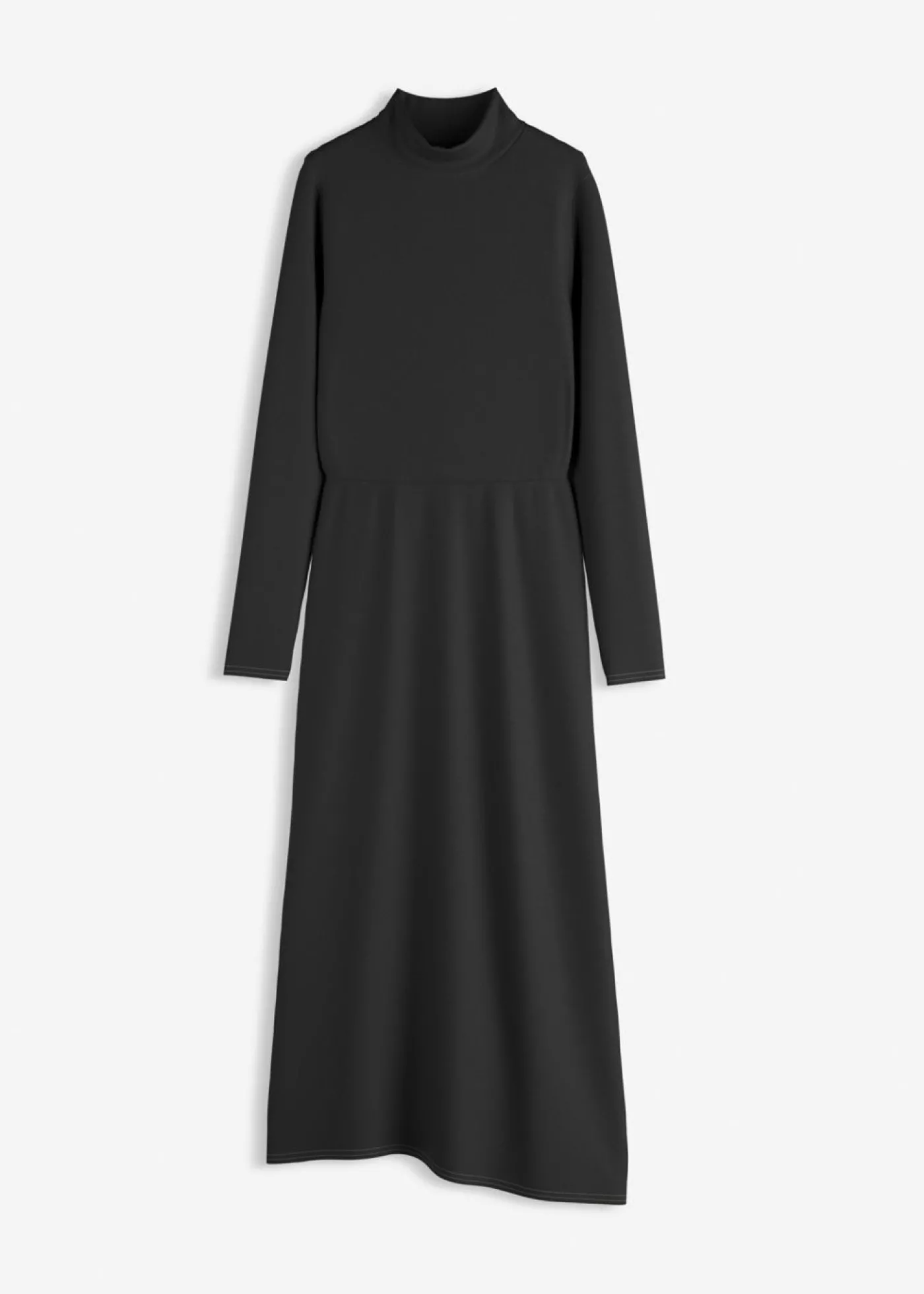 bonprix bonprix Vestido de punto de mezcla de modal suave Negro