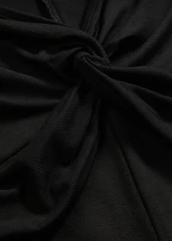 bonprix bonprix Vestido de punto de mezcla de viscosa Negro Outlet