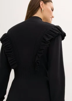 bonprix bonprix Vestido de punto de mezcla de viscosa Negro Sale
