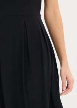bonprix bonprix Vestido de punto de mezcla de viscosa Negro Discount