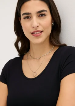 bonprix bonprix Vestido de punto de mezcla de viscosa Negro Discount