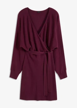 bonprix bonprix Vestido de punto de mezcla de viscosa Berenjena Outlet