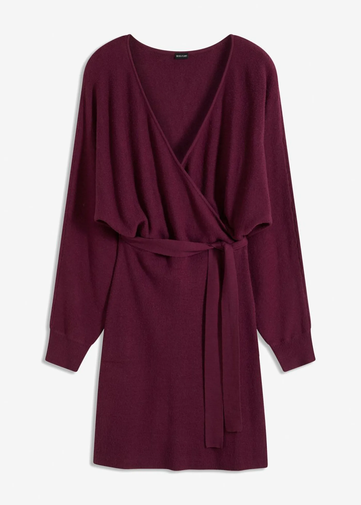 bonprix bonprix Vestido de punto de mezcla de viscosa Berenjena Outlet