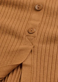 bonprix bonprix Vestido de punto de mezcla de viscosa suave Avellana Online