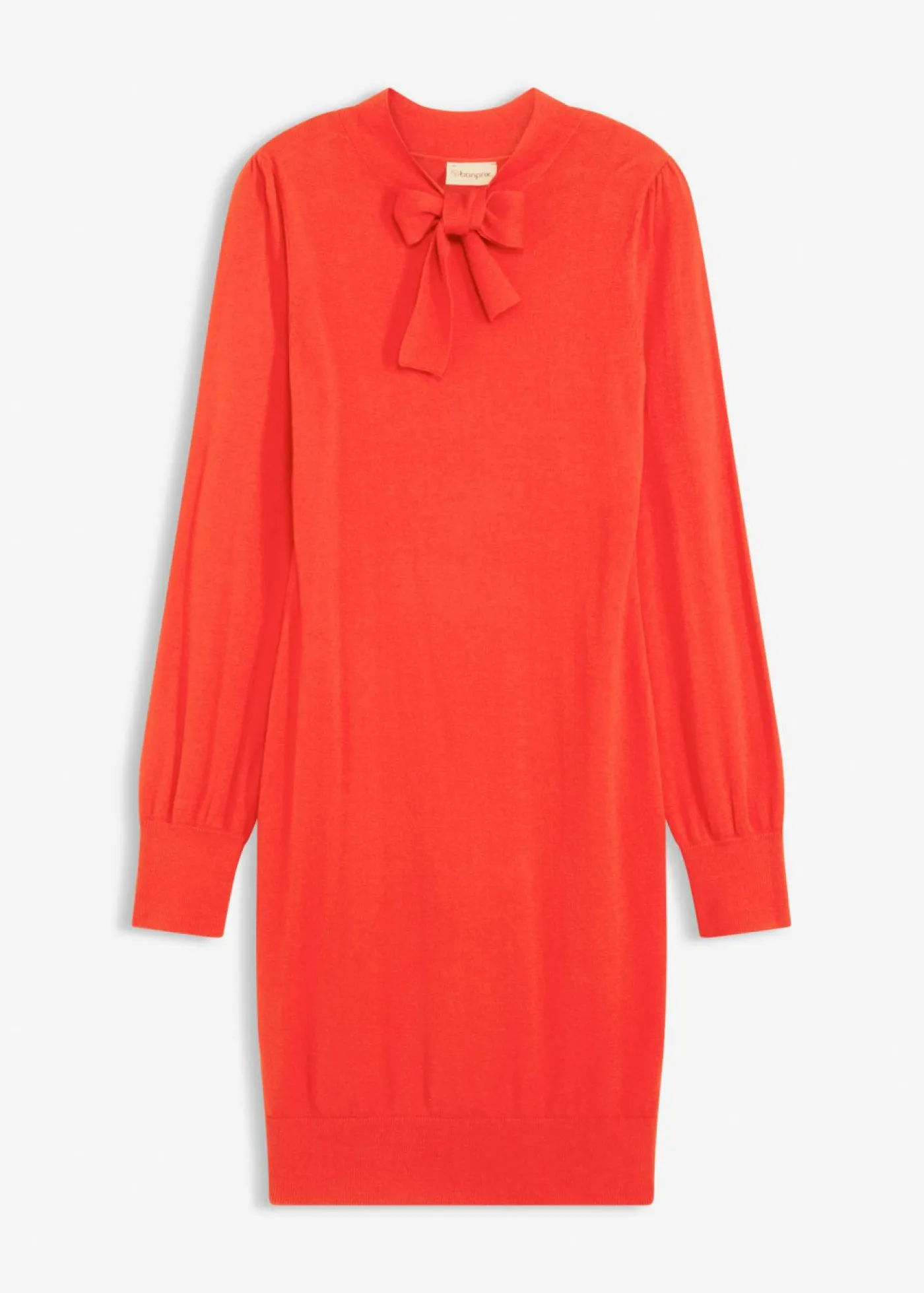 bonprix bonprix Vestido de punto de mezcla de viscosa fluida Rojo Clearance