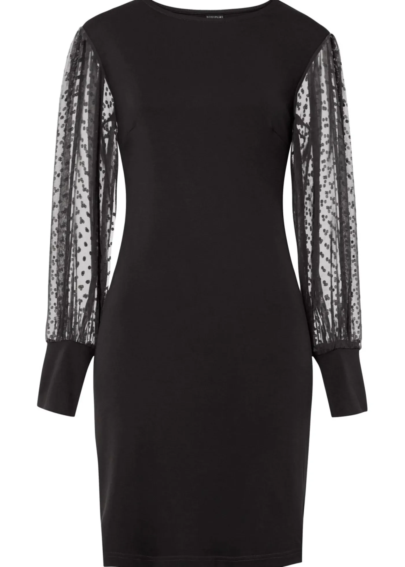 bonprix bonprix Vestido de punto de mezcla de viscosa Negro Outlet