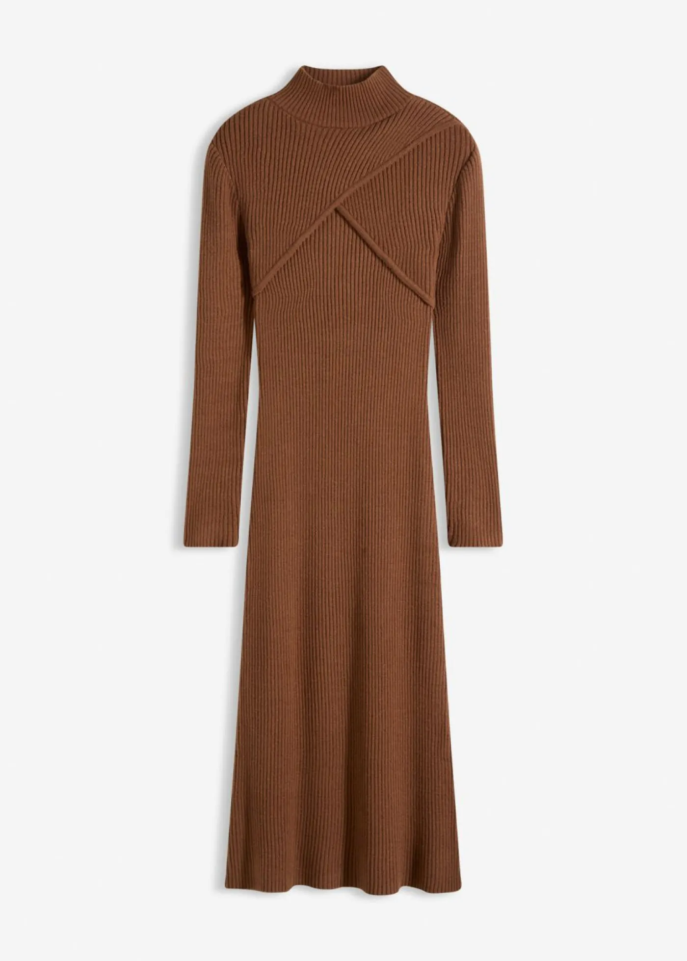 bonprix bonprix Vestido de punto de mezcla de viscosa suave Marrón pimiento Sale