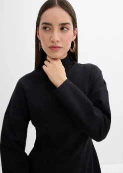 bonprix bonprix Vestido de punto de Punto di Roma Negro Discount