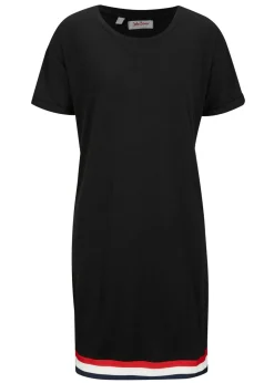 bonprix bonprix Vestido de punto de suave mezcla de viscosa Negro