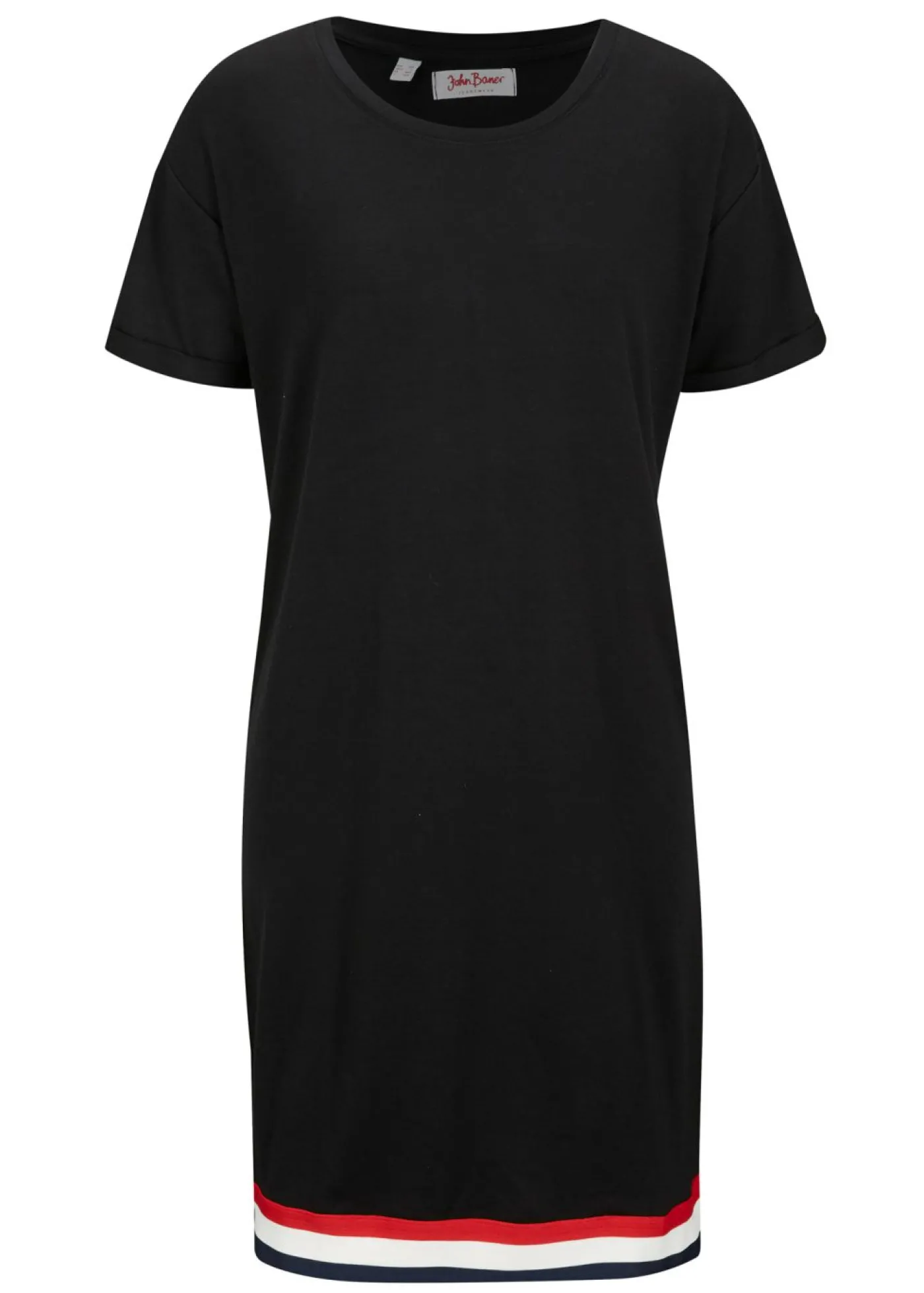 bonprix bonprix Vestido de punto de suave mezcla de viscosa Negro