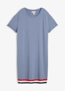 bonprix bonprix Vestido de punto de suave mezcla de viscosa Azul ahumado