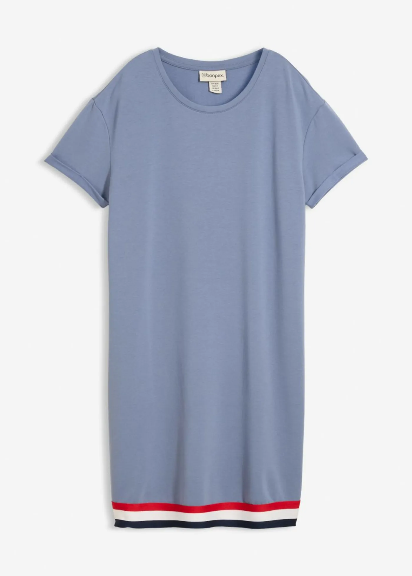 bonprix bonprix Vestido de punto de suave mezcla de viscosa Azul ahumado