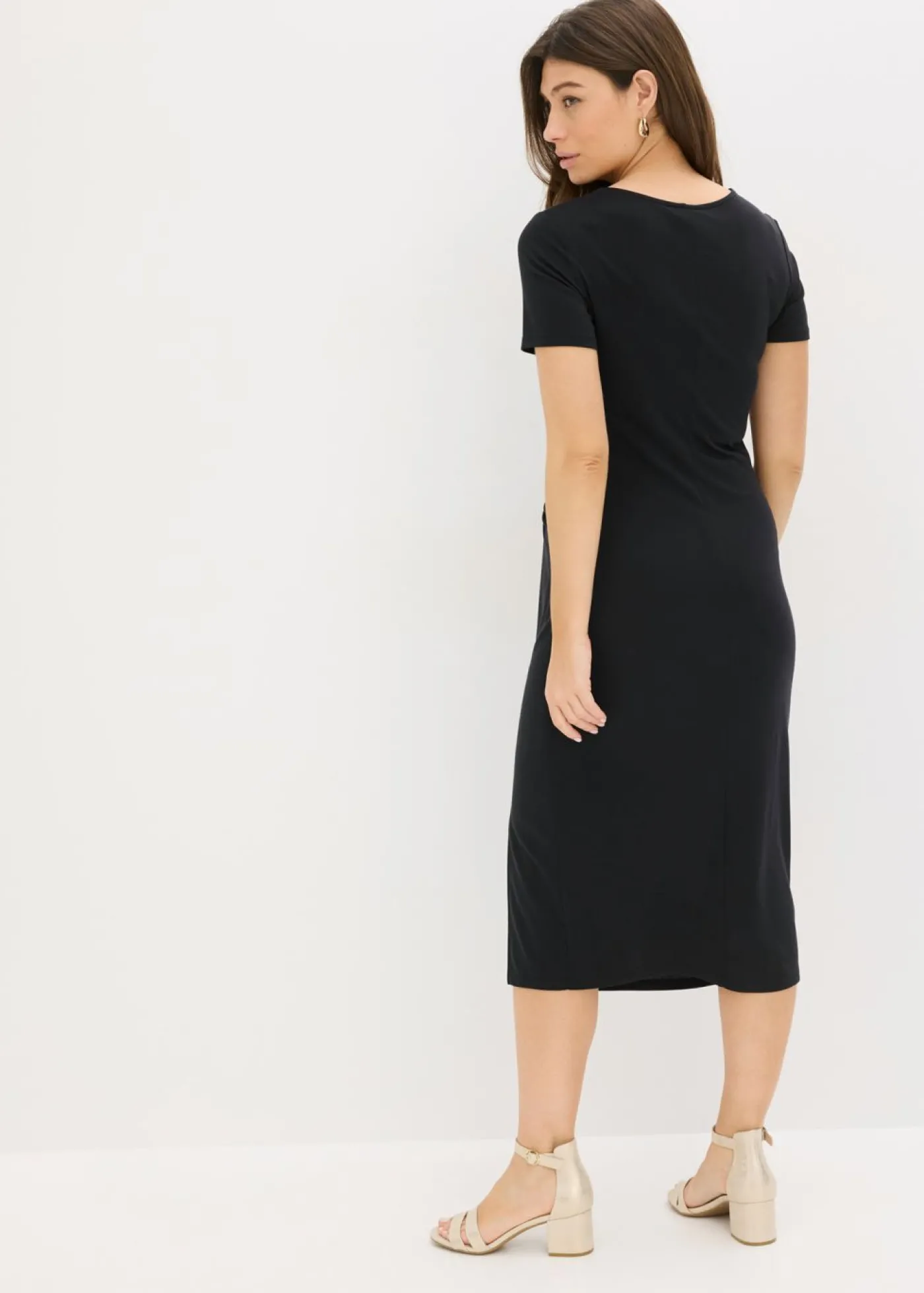 bonprix bonprix Vestido de punto de viscosa sostenible Negro Best
