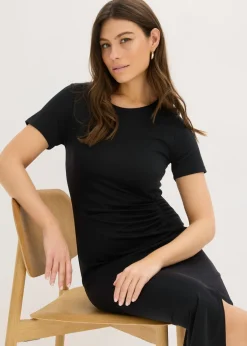 bonprix bonprix Vestido de punto de viscosa sostenible Negro Best