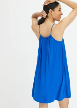 bonprix bonprix Vestido de punto de viscosa fluida Azul ártico Hot
