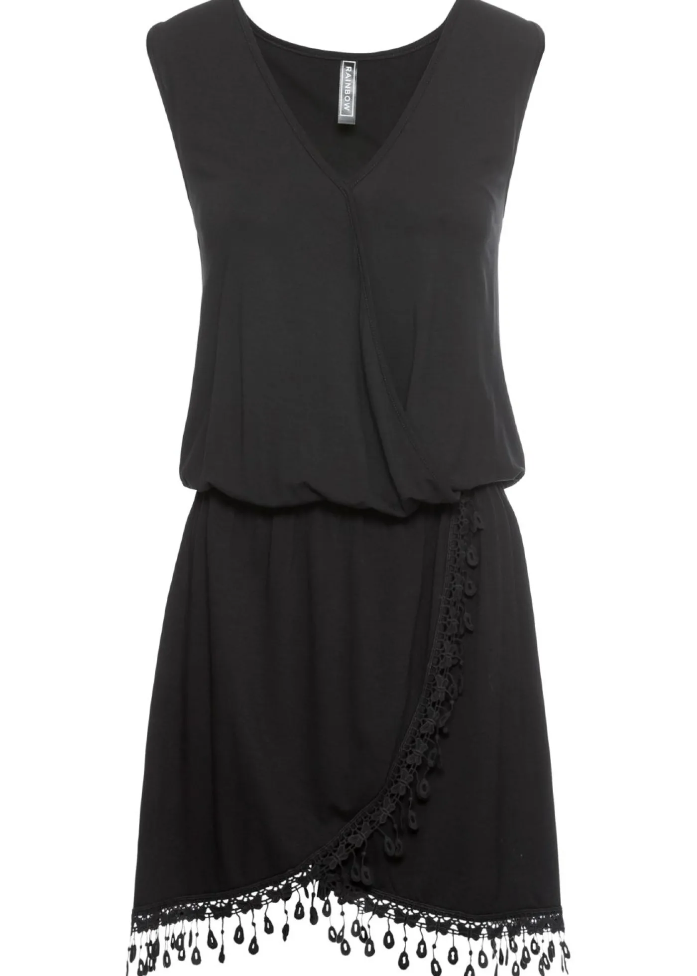 bonprix bonprix Vestido de punto de viscosa fluida Negro New