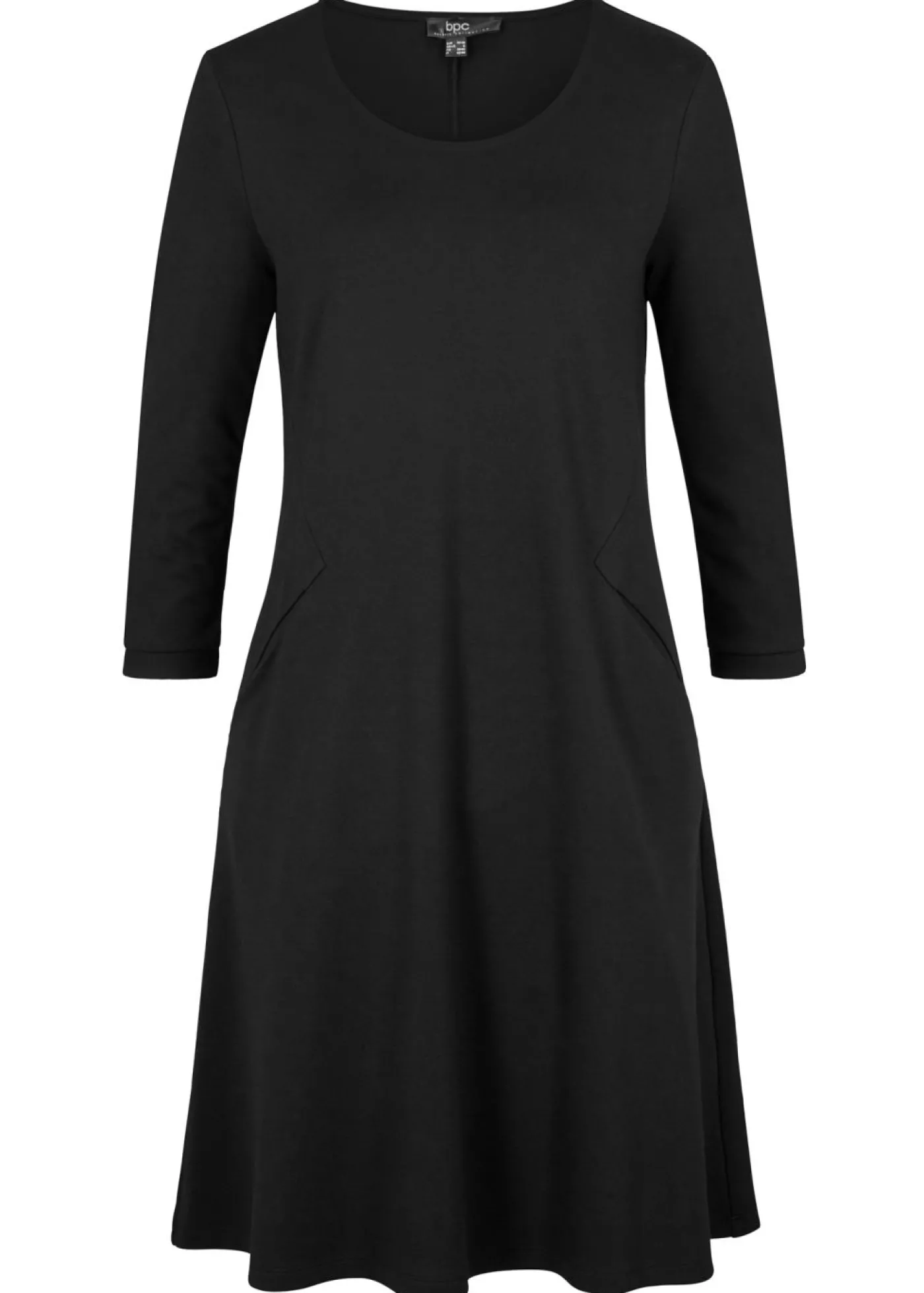 bonprix bonprix Vestido de Punto di Roma Negro Clearance