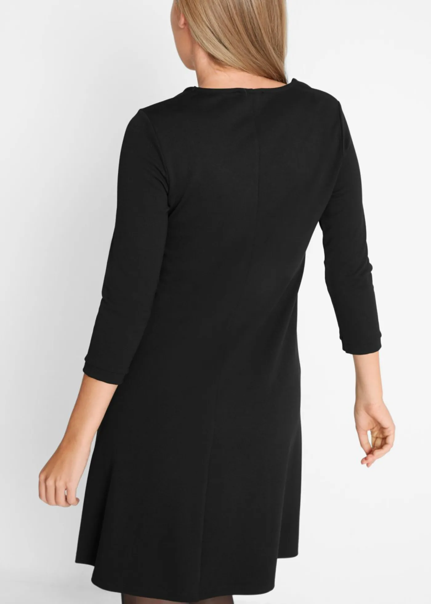 bonprix bonprix Vestido de Punto di Roma Negro Clearance