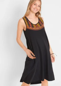 bonprix bonprix Vestido de punto estilo túnica Negro