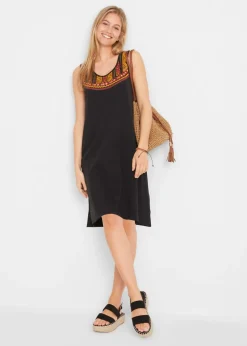 bonprix bonprix Vestido de punto estilo túnica Negro
