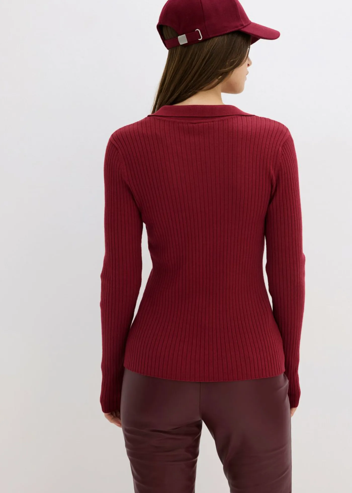 bonprix bonprix Vestido de punto fino de mezcla de viscosa suave Rojo Sale
