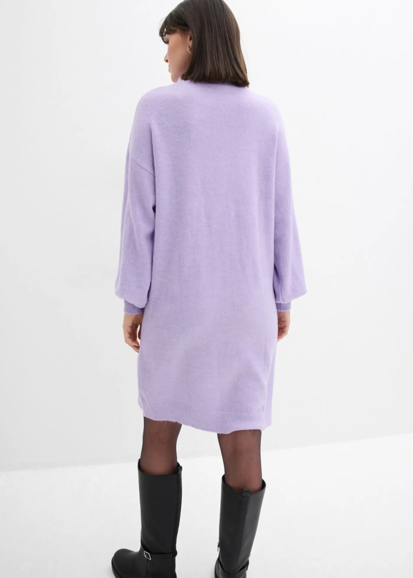 bonprix bonprix Vestido de punto jaspeado lila pastel