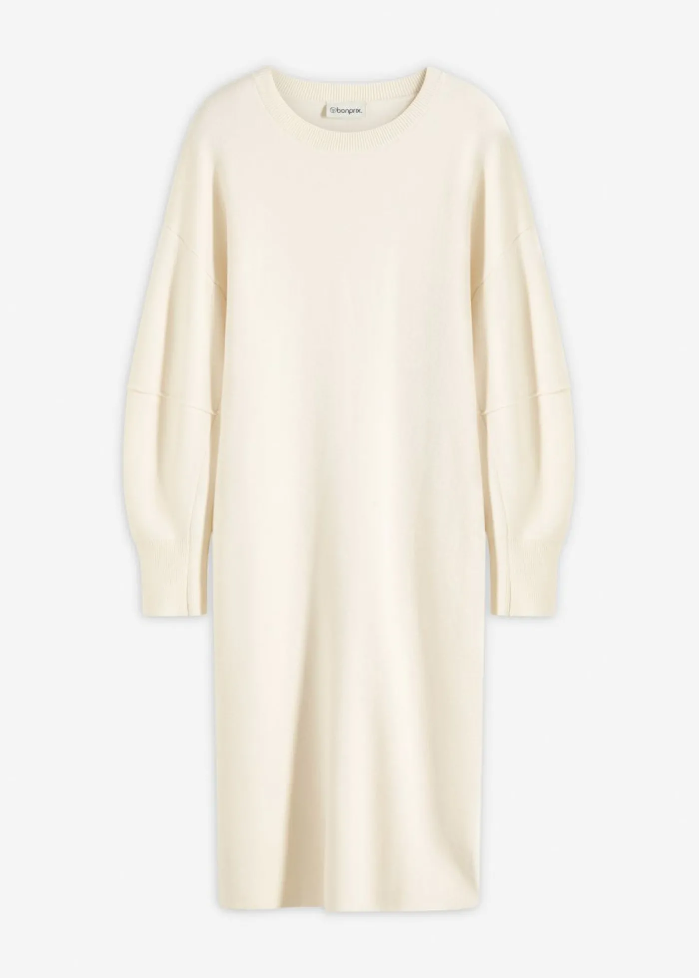 bonprix bonprix Vestido de punto Milano blanco perla New