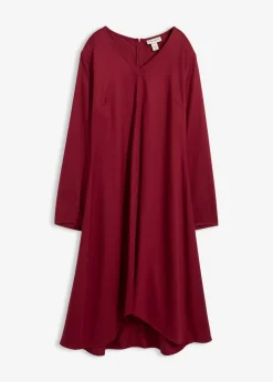 bonprix bonprix Vestido de sarga de lyocell fluido Rojo Sale