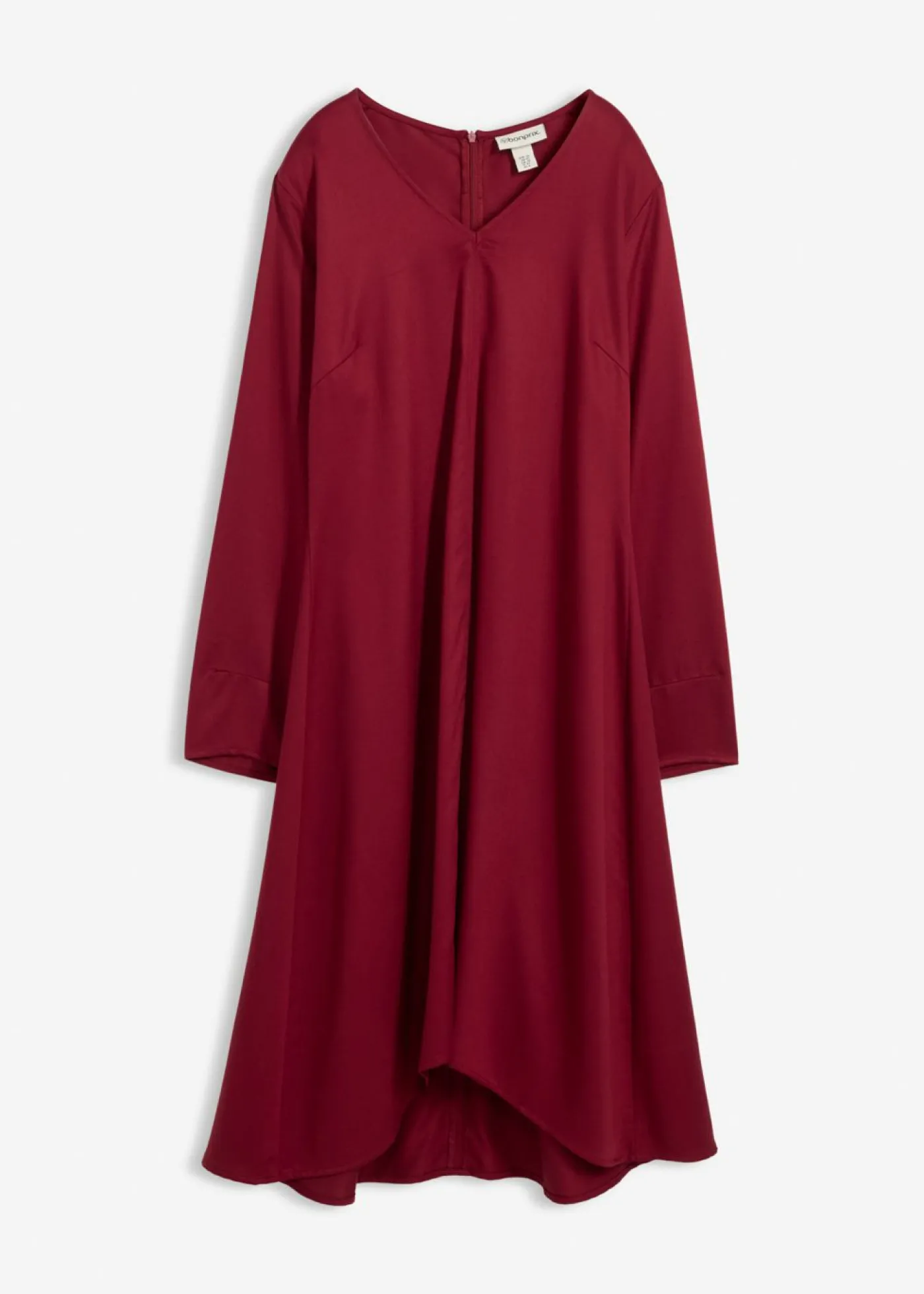 bonprix bonprix Vestido de sarga de lyocell fluido Rojo Sale