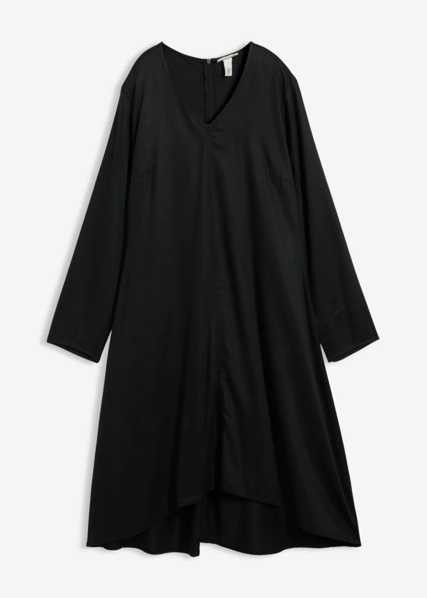 bonprix bonprix Vestido de sarga de lyocell fluido Negro Discount