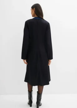 bonprix bonprix Vestido de sarga de lyocell fluido Negro Discount