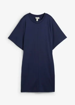 bonprix bonprix Vestido de suave Punto di Roma Azul marino Online