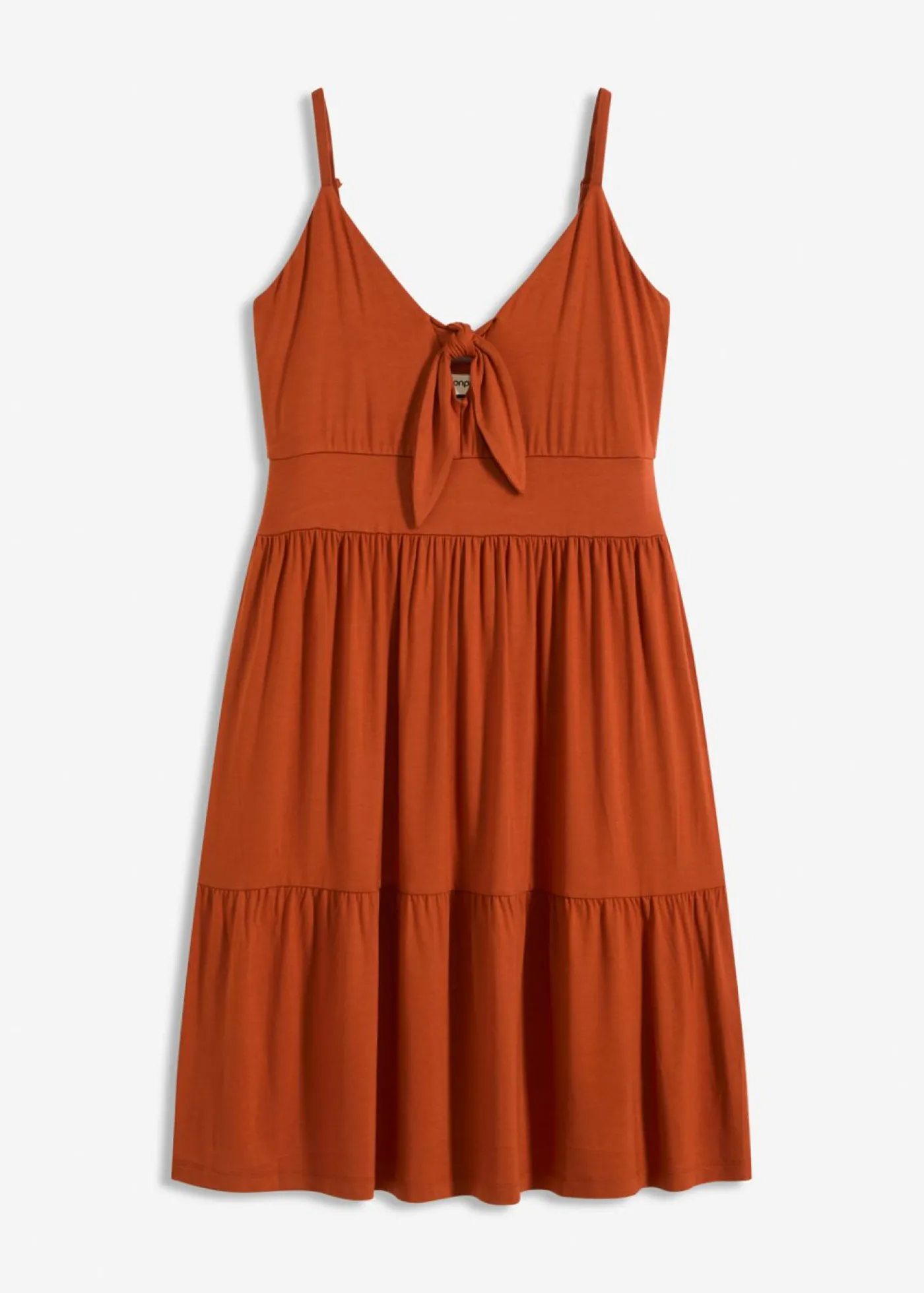 bonprix bonprix Vestido de tirantes con detalle de nudo óxido Hot