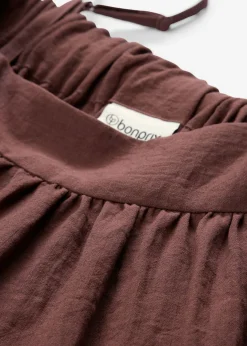 bonprix bonprix Vestido de tirantes de mezcla suave de viscosa Marrón tierra Sale