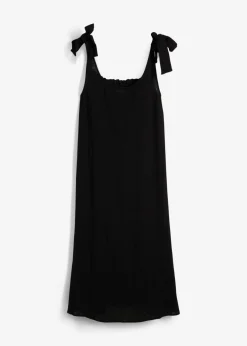 bonprix bonprix Vestido de tirantes de muselina suave Negro Best