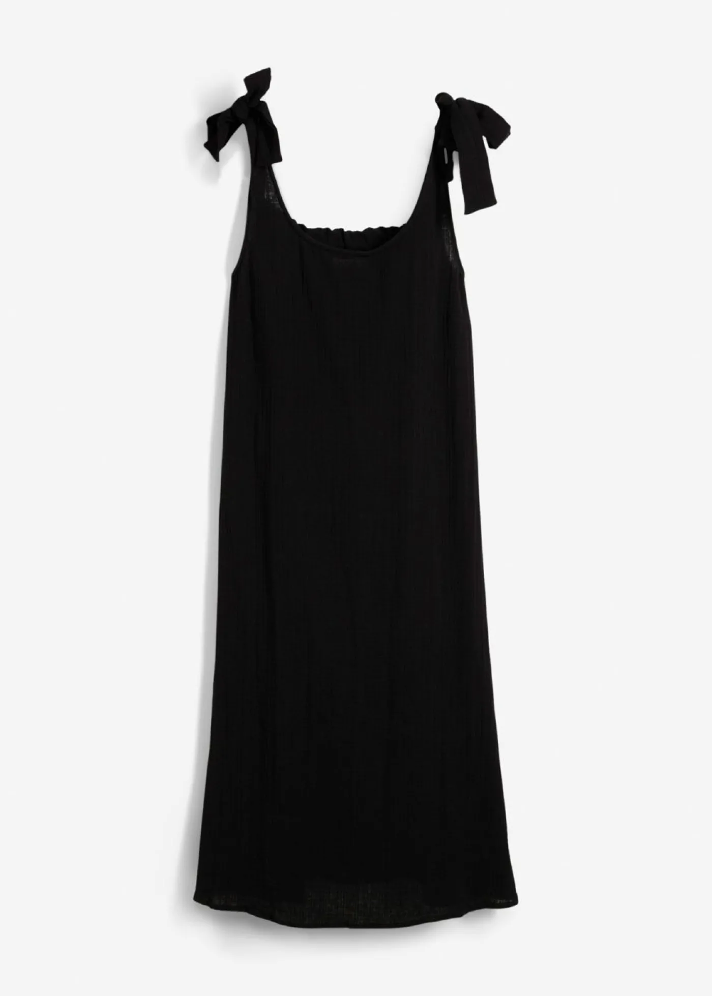 bonprix bonprix Vestido de tirantes de muselina suave Negro Best