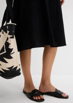 bonprix bonprix Vestido de tirantes de muselina suave Negro Best