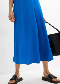 bonprix bonprix Vestido de tirantes de viscosa fluida Azur Online